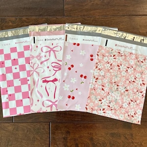 20 ELLER 40-pack - 7,5x10,5" Roligt och varierat set med designade poly-reklamblad! Icke-vadderade, självförseglande självhäftande påsar! Godkända av USPS/UPS/Fedex!