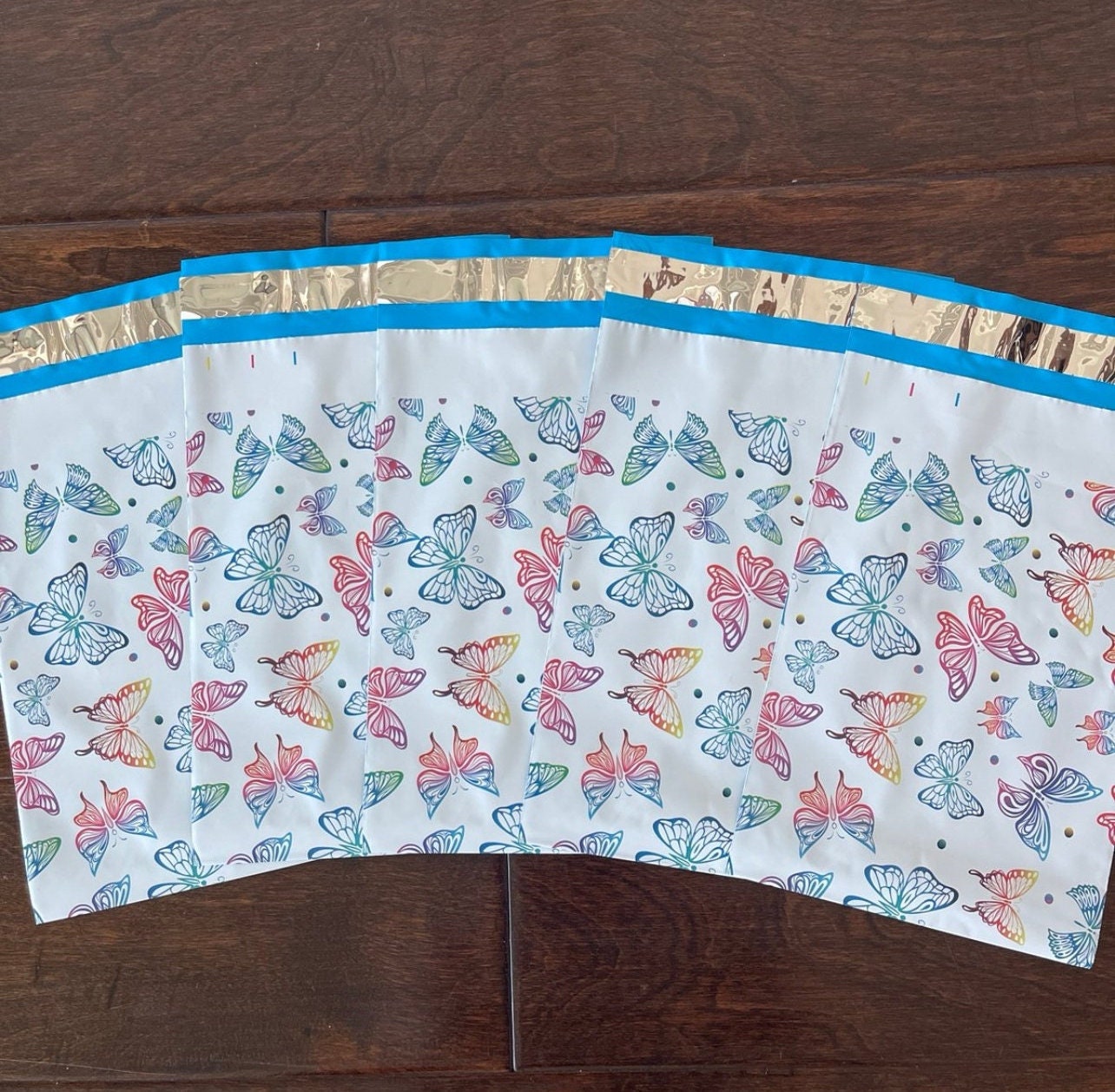 Butterfly Poly Mailers Size 12x15.5 Colorful Shipping Bags
