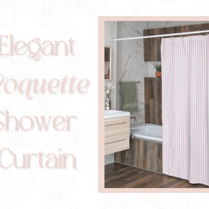 Coquette Shower Curtain, Coquette Bathroom Decor, Coquette Bathroom, Coquette Bath Decor, Coquette Decor, Coquette Aesthetic, Coquette Style