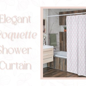 Coquette Shower Curtain, Coquette Bathroom Decor, Coquette Bathroom, Coquette Bath Decor, Coquette Decor, Coquette Aesthetic, Coquette Style