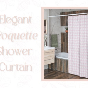 Coquette Shower Curtain, Coquette Bathroom Decor, Coquette Bathroom, Coquette Bath Decor, Coquette Decor, Coquette Aesthetic, Coquette Style