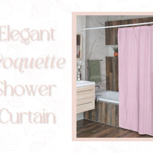 Coquette Shower Curtain, Coquette Bathroom Decor, Coquette Bathroom, Coquette Bath Decor, Coquette Decor, Coquette Aesthetic, Coquette Style