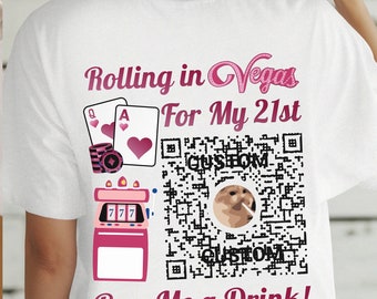Group Girls Trip 21st Birthday Rolling In Vegas Finally 21 Shirt 2003 Buy Me A Drink My Daughter is 21 Sister Gift Custom Birthday TShirt