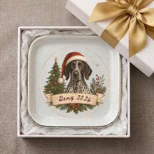 GSP Gift Personalized Ring Dish German Shorthaired Pointer Jewelry Tray Dog Dad Mom Hunting Dog Lover Custom Pet Keepsake