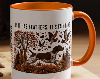 Personalized German Shorthaired Pointer Coffee Mug Custom GSP Dad Cup Gift Hunting Dog Bird Dog Keepsake for Dad Husband
