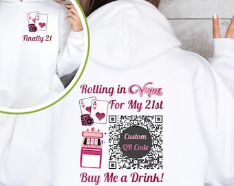 Gruppe Mädchen Reise 21 Geburtstag Rollen In Vegas schließlich 21 Hoodie 2004 Kaufen Sie mir ein Getränk meine Tochter ist Schwester Geschenk kundenspezifischer Geburtstagspullover