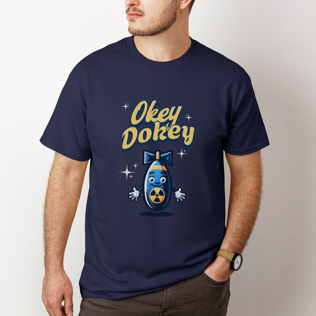Okey Dokey Post Apocalyptic Shirt Radiation Radioactive Biohazard Atom ...