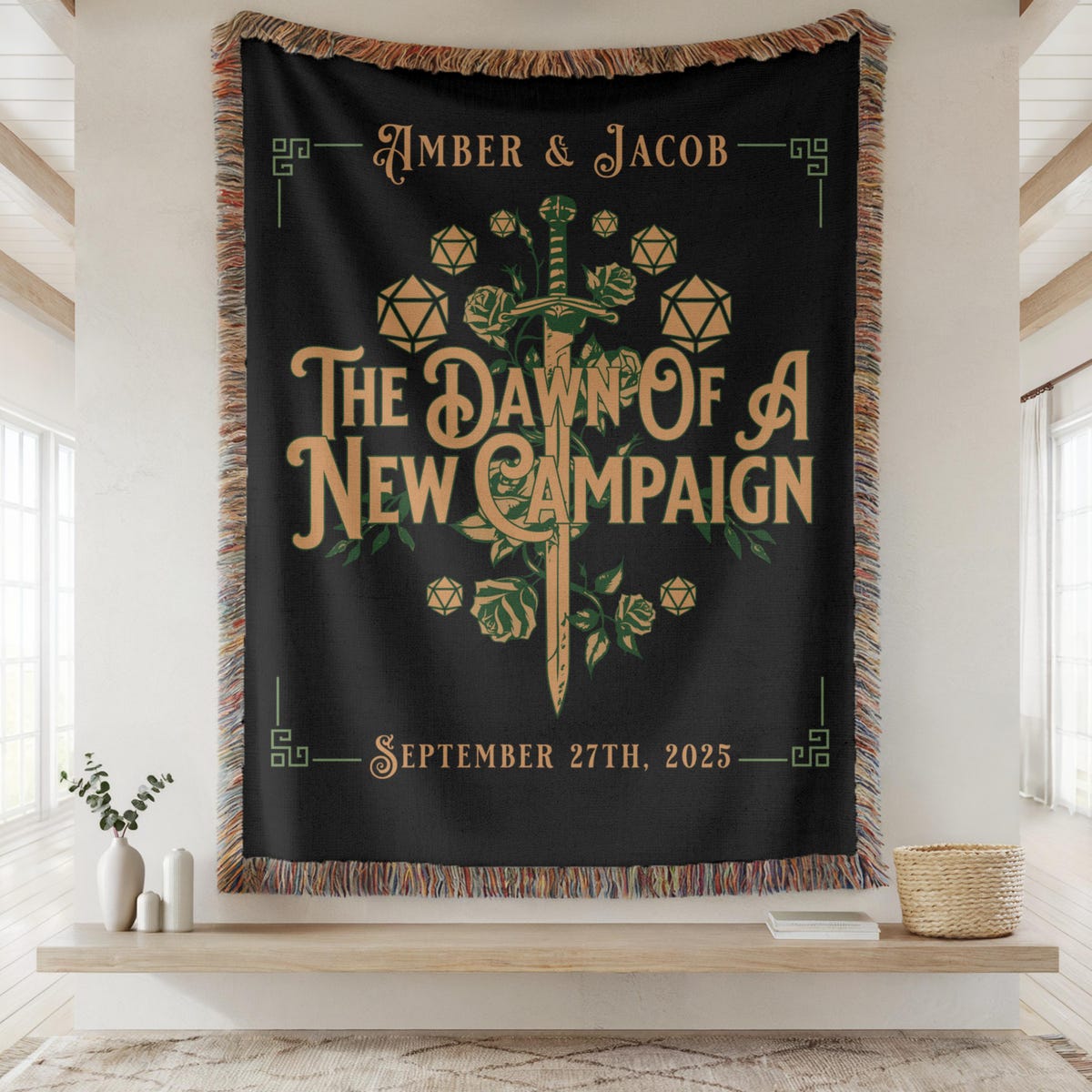 Nerdy Wedding Woven Blanket, 60" x 50"