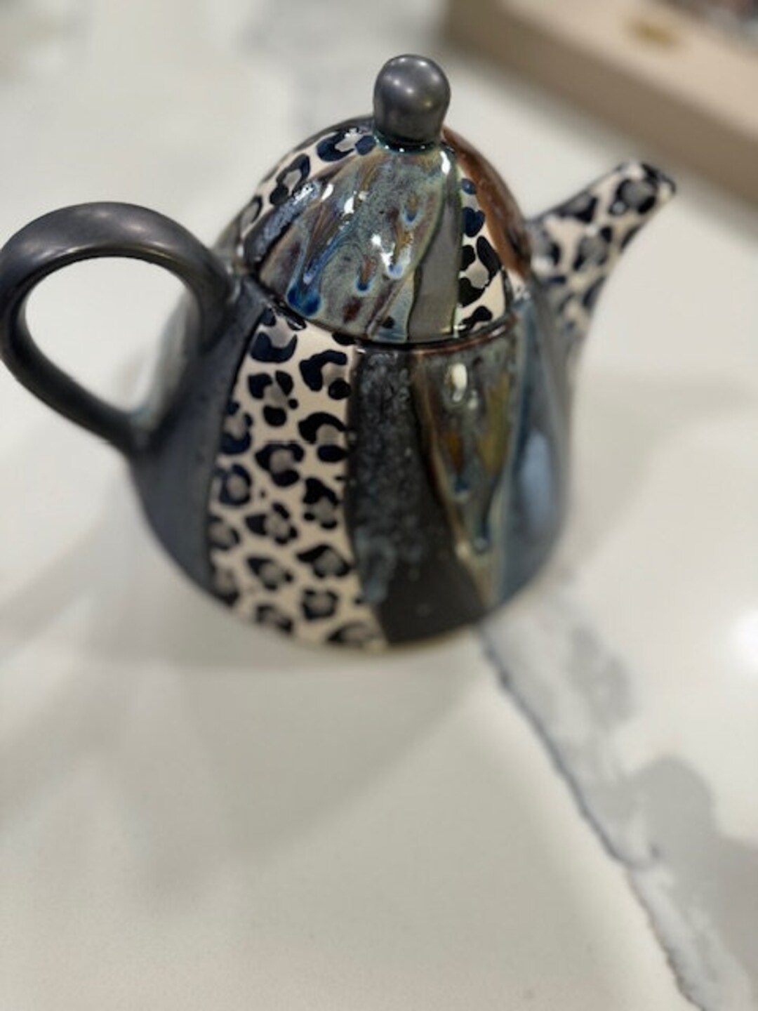 African Hand Made Leopard Tea Set - Etsy