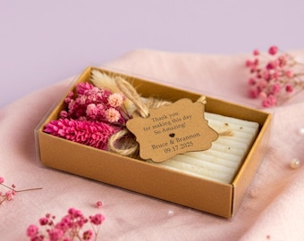 50 pcs Personalized Soap Favors, Wedding Soap Favors, Bridal Shower Favors, Soap Favors for Guests in Bulk, Wedding Favors