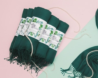 Pashmina Shawl, Wedding Favors Shawl for Guests in Bulk, Bridal Shower Favors, Fall Wedding Favors