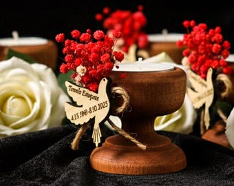 Personalized Funeral Favors, Celebration of Life Favors, Memorial Favors, Funeral Favors for Guests, Custom Memorial Candles, Sympathy Gift