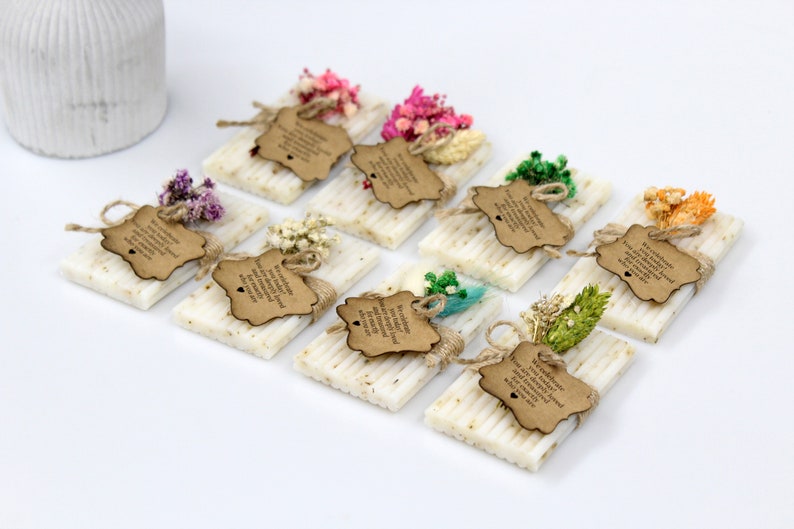 30Pcs Bridal Shower Soap Favors Wedding Soap Favors For Guests in Bulk Personalized Soap Gifts Handmade Soap Favors Mini Soap Favors image 5