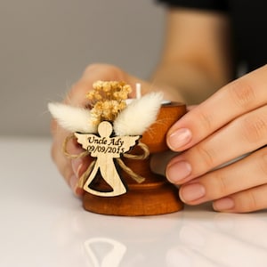 Erinnerungskerze Favor, In liebevoller Erinnerung Geschenk, Feier des Lebens Andenken, Beileidskerze, Trauerkerze für Gäste