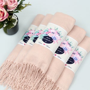 Personalized Pashmina Shawls: Wedding Favors for Guests