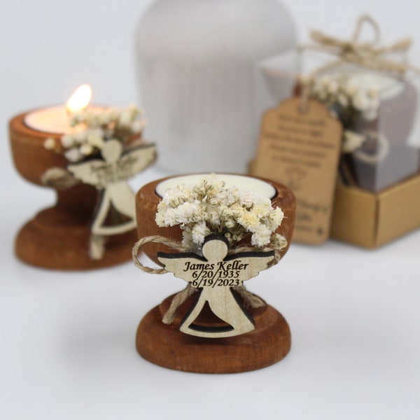 Celebration Of Life Favors, Funeral Favors for Guests in Bulk, Personalized Funeral Favors Candles With Tag, Memorial Favors, Grief Favors