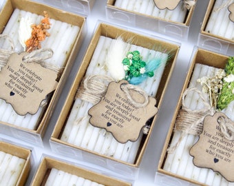 20Pcs Wedding Soap Favors For Guests in Bulk | Personalized Soap Gifts | Handmade Soap Favors | Bridal Shower Soap Favors | Mini Soap Favors