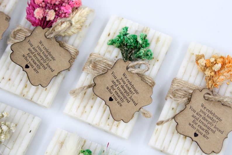 30Pcs Bridal Shower Soap Favors Wedding Soap Favors For Guests in Bulk Personalized Soap Gifts Handmade Soap Favors Mini Soap Favors image 2