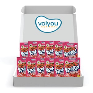 12 Packs | Kool-Aid Strawberry Powdered Soft Drink Mixes | Koolaid, Kool Aid, Drink Mix, Beverage Mix, Koolaid Fruit Flavored Juice