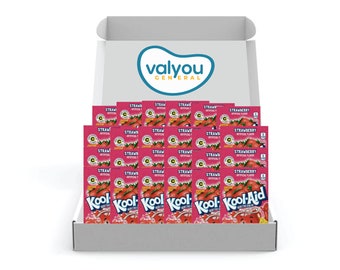 48 Packs (Full Box) | Kool-Aid Strawberry Powdered Soft Drink Mixes | Koolaid, Kool Aid, Drink Mix, Beverage Mix, Koolaid Fruit Flavor Juice