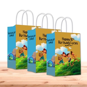 Luca Gift Favor Bags for Kids - 12pack - Customizable with Name and Age | Luca Party Supplies for Kids