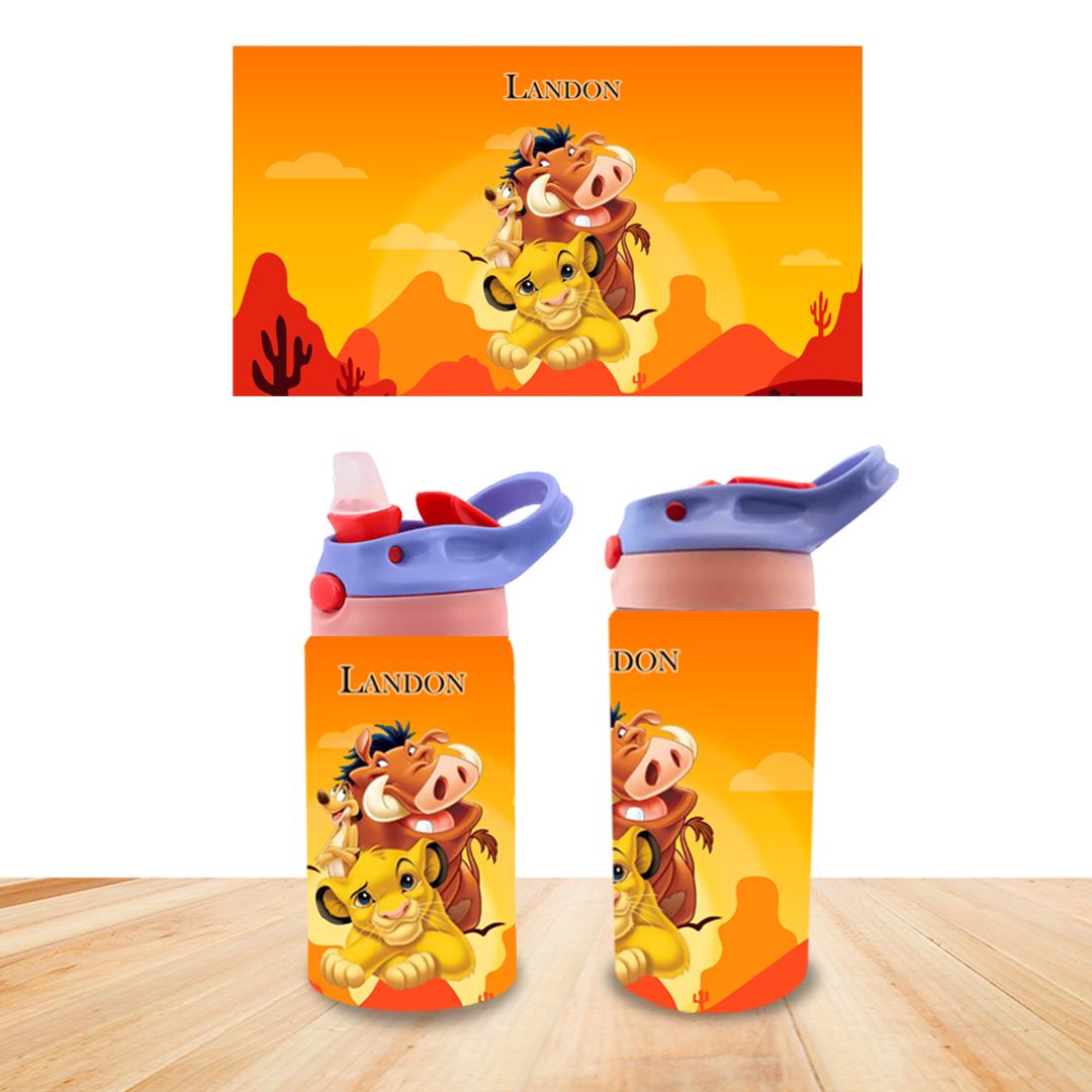 Lion King Custom Kids Water Bottle Personalized With Name Toddler ...