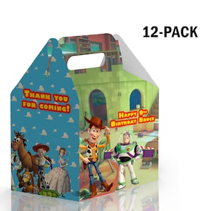 Toy Story Gable Candy Box - 12Pack - 4.4x4.5x3in - Customizable with Name and Age – Toy Story Birthday Party Favors and Supplies