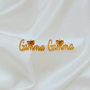 Ohrringe mit griechischen Buchstaben Sigma Lambda Gamma
