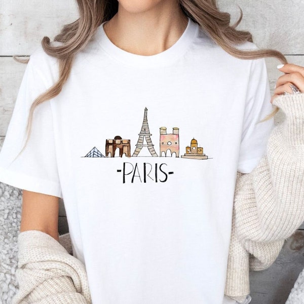 Paris France Shirt, Vacation in Paris, Gift for Travel Lover, Paris Trip Tee, Fashion Shirt, Fashion Lover Gift, Europe Trip, Girls Trip