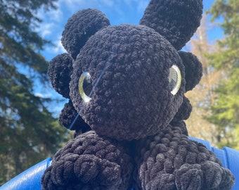 Crochet Dragon Snuggler: Custom 'Toothless' Inspired Plush