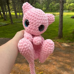 Pluszowa szydełkowa zabawka inspirowana Jumbo Mew | Pluszowa zabawka wykonana ręcznie