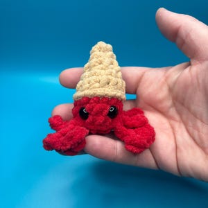 Hermit Crab Plushie | Custom Plush | Crochet Hermit Crab | Handmade Hermit Crab | Custom Pet Plush