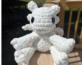 Dragón de peluche de ganchillo: inspirado en Furia Luminosa, juguete HTTYD personalizado