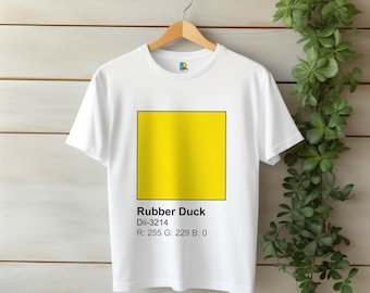 Camiseta con estampado de pato de goma, divertida camiseta gráfica