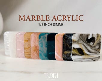 Marble / Pearl Cast Acrylic Sheet | 3mm acrylic | Xtool Acrylic | Laser Cutting | Acrylic Sheet | Premium Acrylic | Double Masked