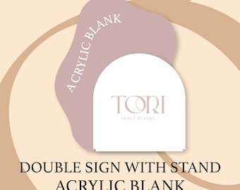 Double Arch Custom Acrylic Blank | Sign DIY | Table Blank | Blank for Sign | Wedding Blank | Acrylic Blank | Event Sign