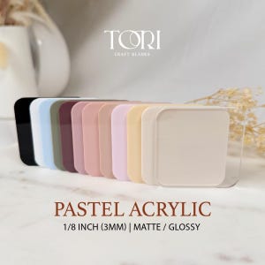 Custom cut Acrylic Sheet | 3mm acrylic| Xtool Acrylic | Acrylic Blanks |Premium Acrylic | Glossy/MattePearl/Glitter | Rounded/Square edges