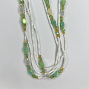 Special Waist Beads up to 60 inches long Handcrafted - One Size Fits Most, tie on, 1 ct, African Waist Beads, Waistbeads for Plus Size