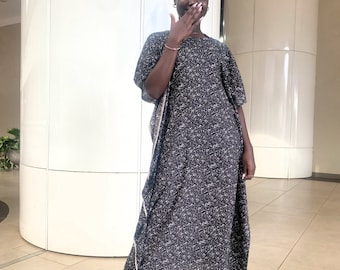 05 Dera House Dress | Kaftan Dress - African Moo Moo style Baati Leso Bubu Dress - Mumu, Jalabiya, Boubou, Dirac, Muumuu Dress