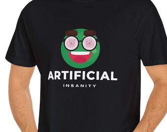 Artificial Intelligence Unisex Garment-Dyed T-shirt, AI Tee gift for him/her. Tshirt for birthday/anniversary gift.Graphic tee.Gamer shirt