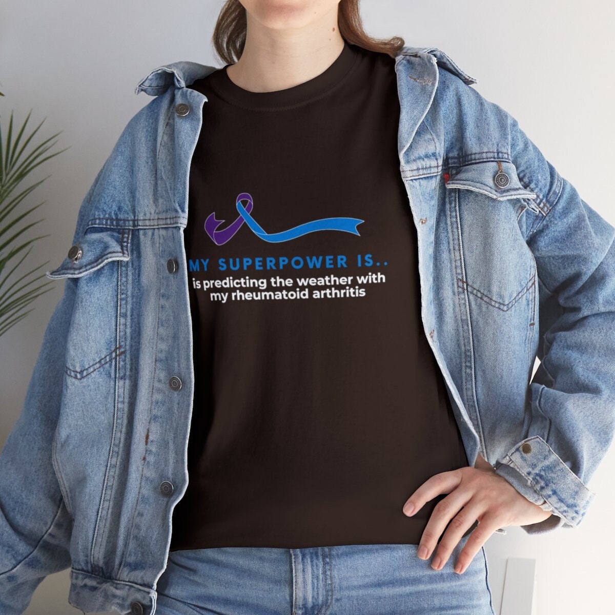 Unisex Heavy Cotton Tee. Rheumatoid Arthritis humor. Gifts for him. Gifts for her. Arthristis shirt for both genders. Gifts for mom or dad