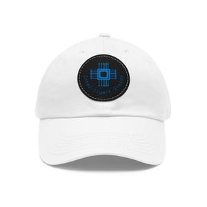 Funny Dad Hat, Intel Logo Parody, Leather Patch Baseball Cap