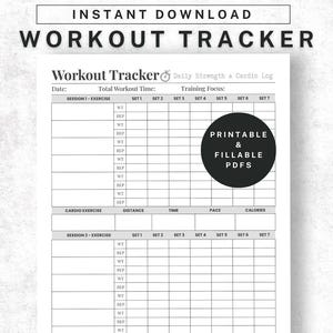 Workout Tracker,Exercise Tracker,75 Soft Challenge,Fitness Log,Workbook Log Template,Fitness Tracker,Weight Loss Tracker,Workout Printable