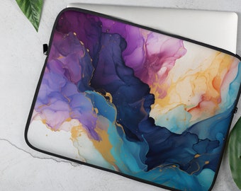 Watercolor Unique Art Pattern Laptop Sleeve