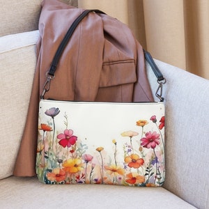 Boho Floral Print Crossbody Bag - Chic Bohemian Patterned Shoulder Purse
