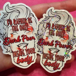 Baldur&#39;s Gate 3 Astarion Dark Power Sticker