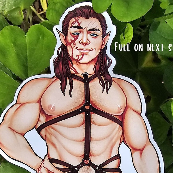 Baldur's Gate Halsin Pin Up Sticker