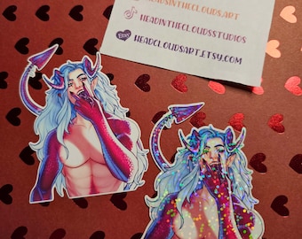 Sticker démon succube sexy