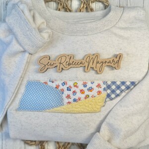 Buy Tennessee Applique Embroidery State Shaped Letters Zigzag ...