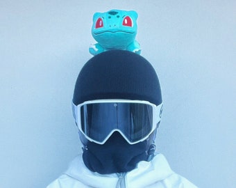 Bulbasaur Cute Ski Helmet Cover | Uni size Girl kids Adults | Helmet cover